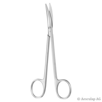 Präparierschere Metzenbaum, gebogen, 14