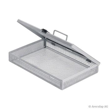 Siebtray mit Deckelgriff, ohne Einsätze, 273 x 176 x 41 mm