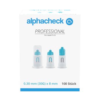 alphacheck professional Pen-Nadeln PLUS 30 G x 8 mm (100 Stck.)