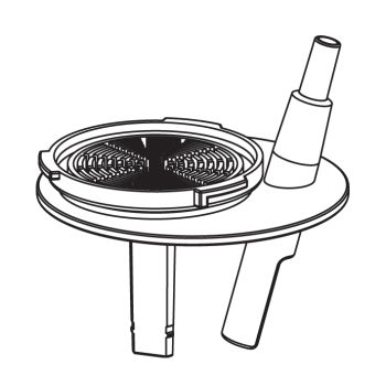 Saugdeckeleinsatz Ø 6 mm, bearbeitet 0