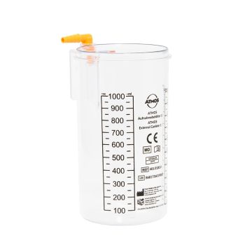 ATMOS-Aufnahmebehälter 1 Ltr. Einweg-Absaugsystem
