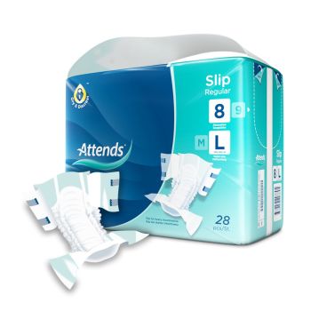 Attends Slip Regular 8 Inkontinenzslips Large (4 x 28 Stck.)