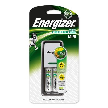 Energizer Ladegerät Mini Charger inkl. 2 Power Plus Mignon 1