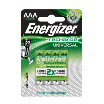 Energizer NiMH Akkumulatoren Universal Micro AAA HR03 1