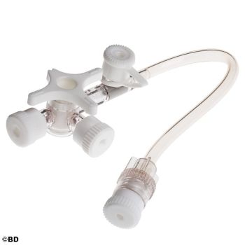 BD Connecta Plus 3 Dreiwegehahn, mit 7 cm Verlängerungsschlauch