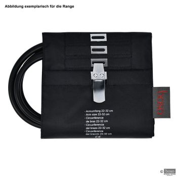 Hakenmanschette für Erwachsene (starke Arme) schwarz