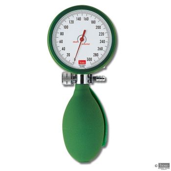boso clinicus II Blutdruckmessgerät grün mit Klettenmanschette Ø 60 mm