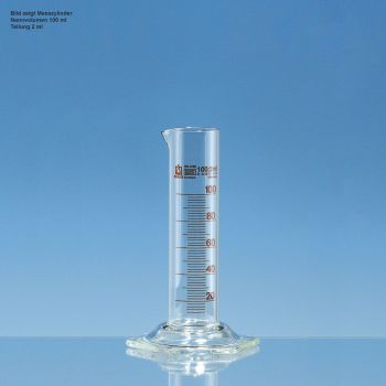 Messzylinder, SILBERBRAND-ETERNA, 50 ml:2 ml