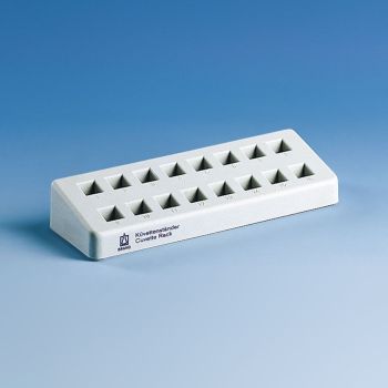 Küvettenständer, PP, grau für 16 Küvetten