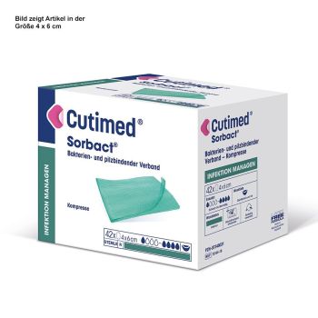 Cutimed Sorbact Kompressen, 7 x 9 cm