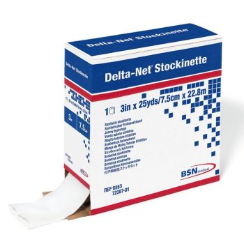 Delta-Net Stockinette weiß, 22