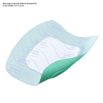 Cutimed Siltec Sorbact B Schaumverband 7 x 10 cm