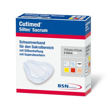 Cutimed Siltec Sacrum Schaumverband 17