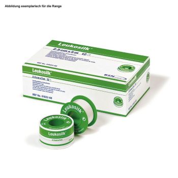 Leukosilk Rollenpflaster im Schutzring, 5