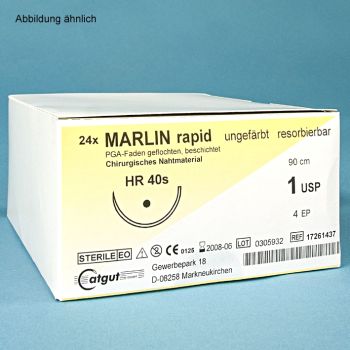MARLIN rapid HR 17 4/0=1,5, (24 Stck.) Nahtmaterial Fadenlänge 70 cm