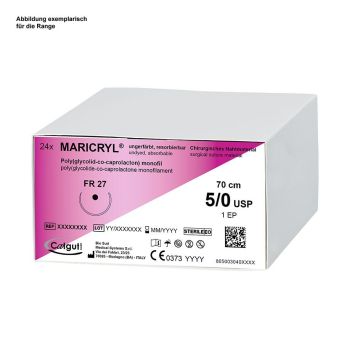 MARICRYL DSM 13 6/0=0,7, violett Nahtmaterial Fadenlänge 45 cm (24 Stck.)