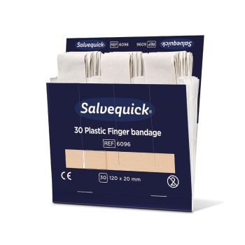 Salvequick Fingerverband 120 x 20 mm Wasserabweisend Refill (30 Strips)