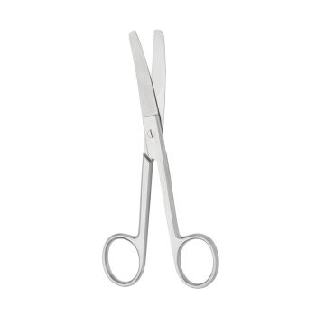 chir. Schere gebogen, stumpf/stumpf, 14