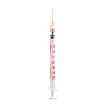 DISPOMED-Einmal-Spritzen 1 ml Insulin, U-40