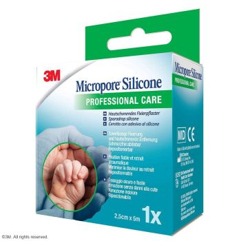 3M Micropore Silicone Silikonpflaster blau 2
