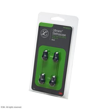 3M Littmann Ersatzteil-Set Softoliven schwarz (1 Paar groß + 1 Paar klein)