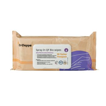 Spray In QF Bio-wipes (80 Tücher) Flow- pack