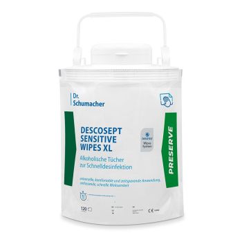 Descosept Sensitive Wipes XL Desinfektionstücher (120 Tücher)
