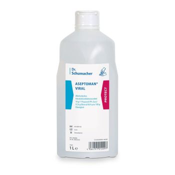 Aseptoman viral parfümfrei 1 Ltr. Spenderflasche Händedesinfektion