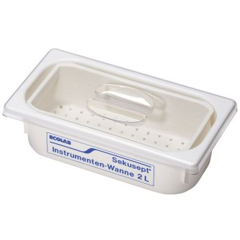 Sekusept Instrumenten-Wanne 2 L kpl. mit Siebeinsatz und Deckel