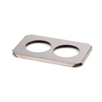 Edelstahleinsatzdeckel für 2 Bechergläser für S10/S10 H