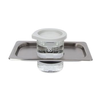 Edelstahl-Lochdeckel EM-20 DG mit 1 Glasbecher für Emmi 20 HC