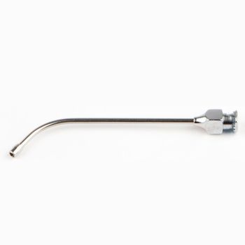 Einmal-Knopfkanülen gebogen, 8 cm