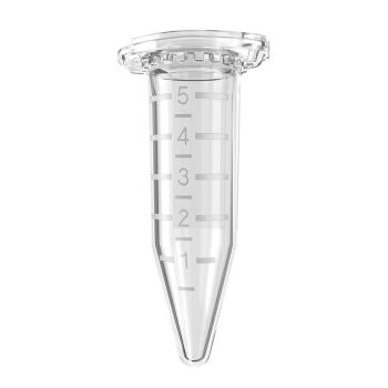Tubes 5,0 ml PCR clean farblos, konisch mit Schnappdeckel (200 Stck.)