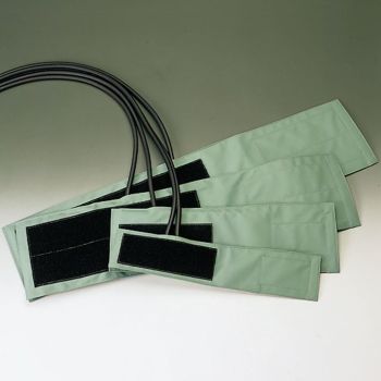 Klettenmanschette grün, für Erwachsene kpl. 2-Schlauch