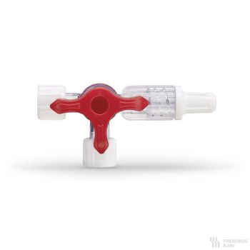 Polyway Pro Dreiwegehahn, rot 0