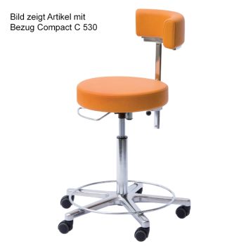 Arbeitsstuhl mit Rückenlehne, Höhenverstellung 49 - 61 cm