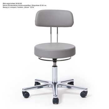 Arbeitsstuhl mit kleiner Rückenlehne Höhenverstellung 49 - 61 cm