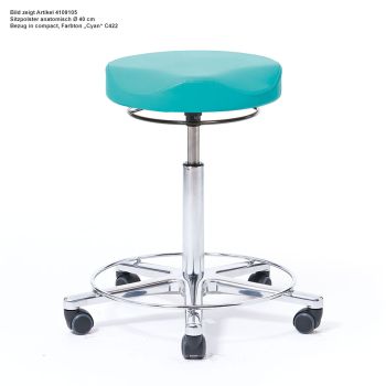 Arbeitshocker, Höhenverstellung 57-76 cm mit Ringauslösung