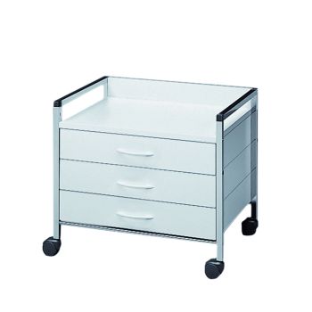 Variocar 60 Unterfahrwagen, 518 mm hoch, mit 3 Schubladen