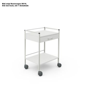 Basiswagen 08/16, 733 mm hoch, mit 2 Schubladen