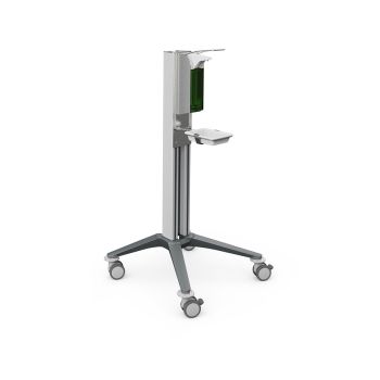 bravo Hygienewagen 1, grau, mit Desinfektionsmittelspender