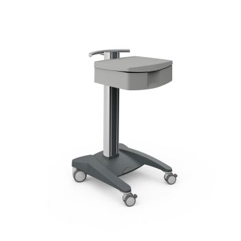 fuego 1 Gerätewagen, grau, mit 1 ABS-Ablageplatte und 1 ABS-Schublade