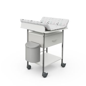 Variocar 60 Wickelwagen, 952 mm hoch, mit 1 Schublade