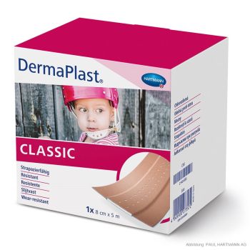 DermaPlast classic Wundpflaster 5 m x 8 cm