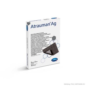 Atrauman Ag Salbenkompressen steril 5 x 5 cm (10 Stck.)#499601#