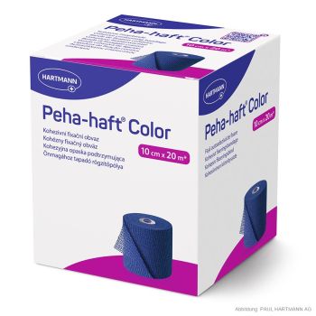 Peha-haft Color blau Fixierbinde 20 m x 10 cm einzeln verpackt