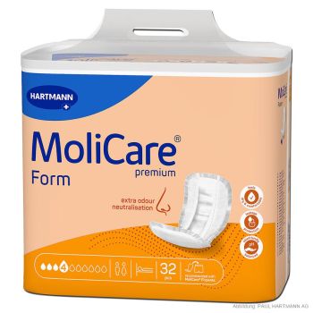 MoliCare Premium Form 4 Tropfen Inkontinenzeinlagen (32 Stck.)