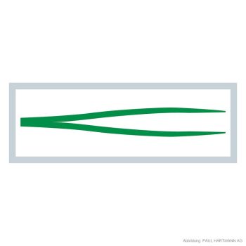 anatomische Pinzette 12,5 cm grün