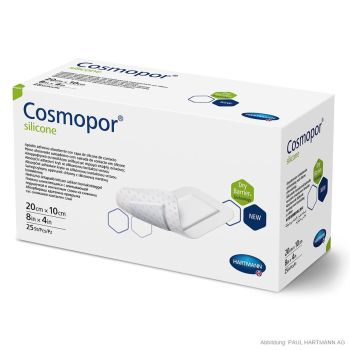 Cosmopor silicone Wundverband steril 20 x 10 cm (25 Stck.)