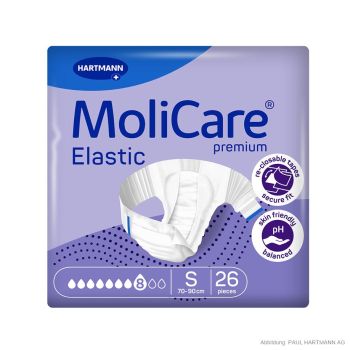 MoliCare Premium Elastic 8 Tropfen Gr. S Inkontinenzslips (26 Stck.)